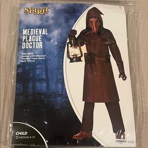 Medieval Plague Doctor Halloween’s costume size kids medium 8-10 boys